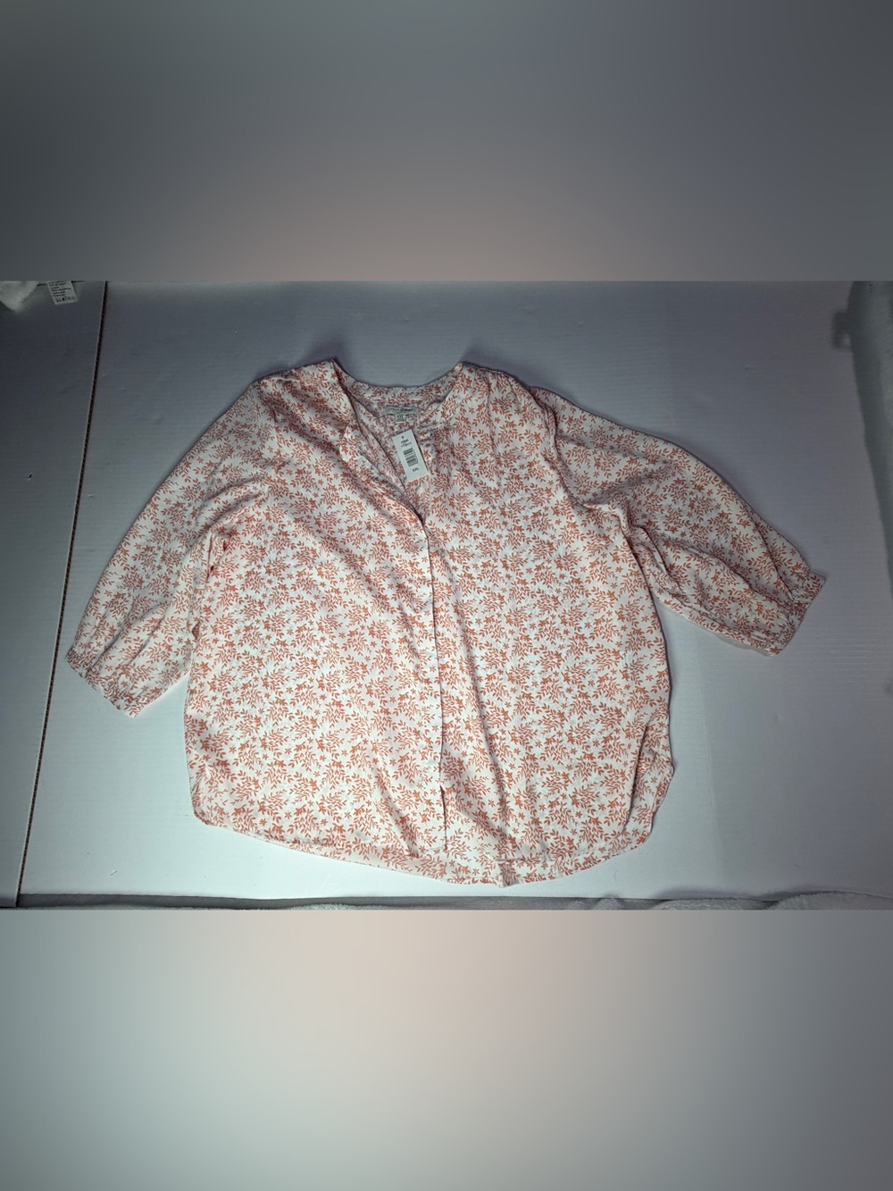 JACHS Girlfriend Pink Floral Peasant Top